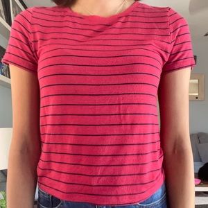 Red and Black striped shirt